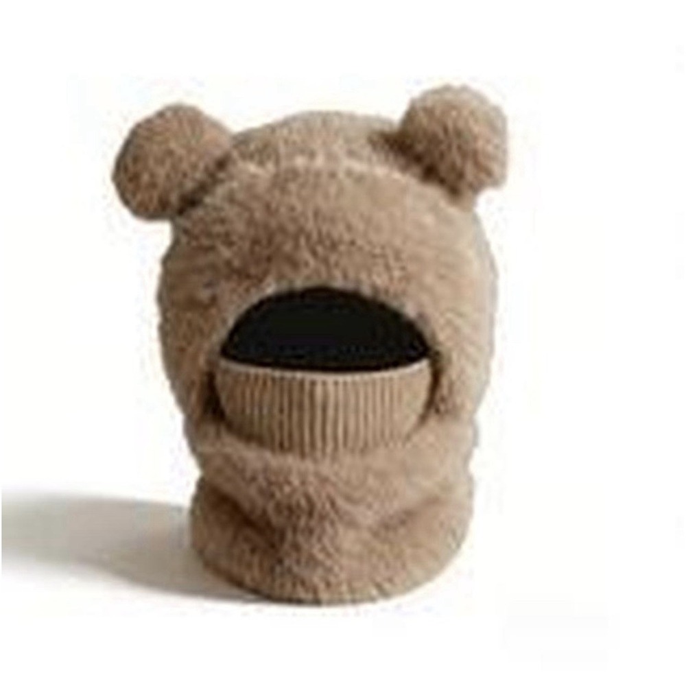 Stylish Bear-Ear Windproof Hat for Winter, Unisex Design for All Ages
